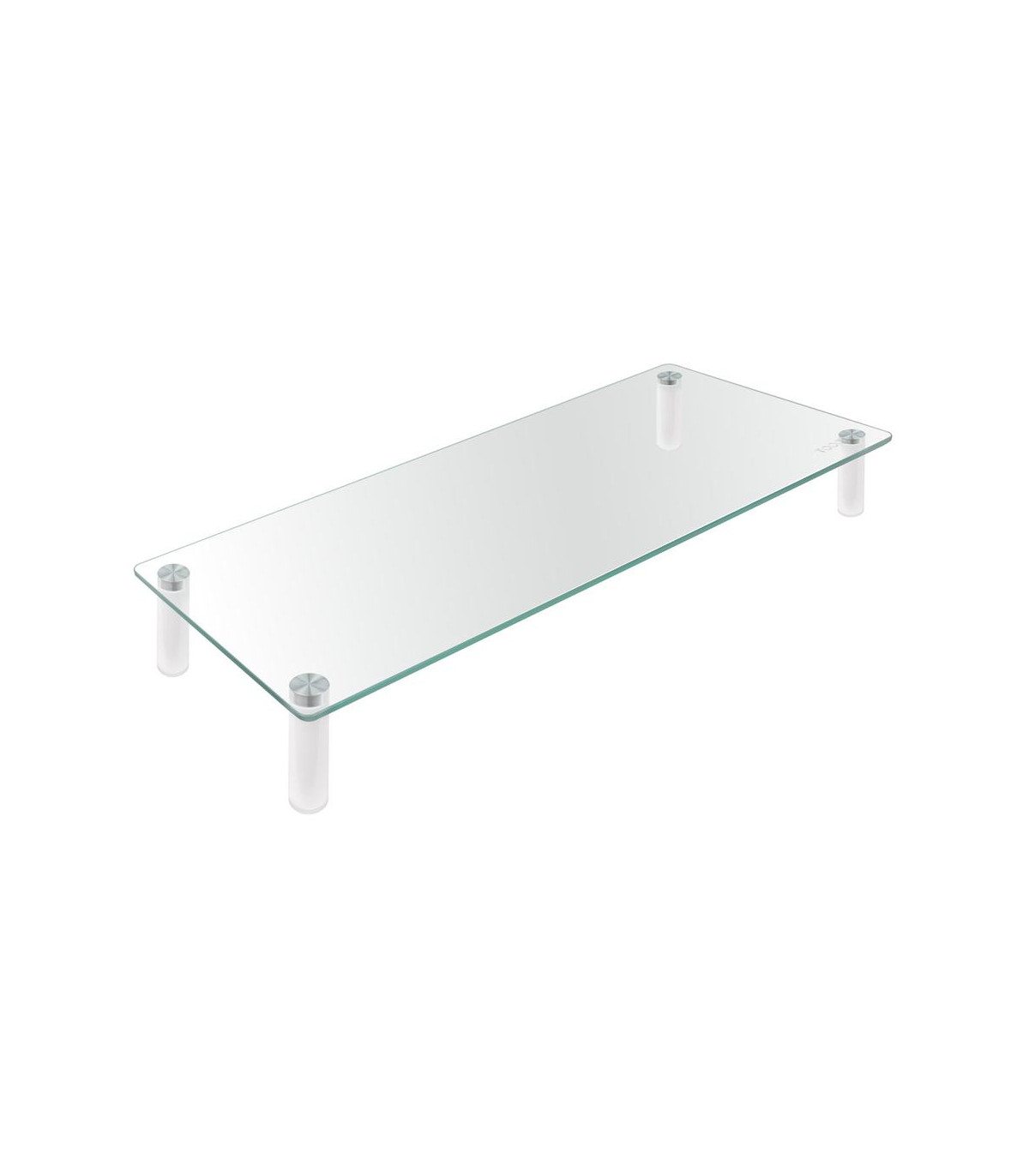 Soporte elevador tooq de vidrio para monitores