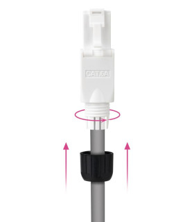 Conector rj45 nanocable utp cat.6a auto - crimpable (10 ud)
