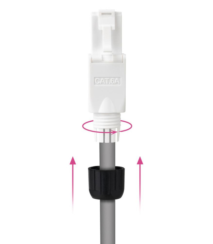 Conector rj45 nanocable utp cat.6a auto - crimpable (10 ud)
