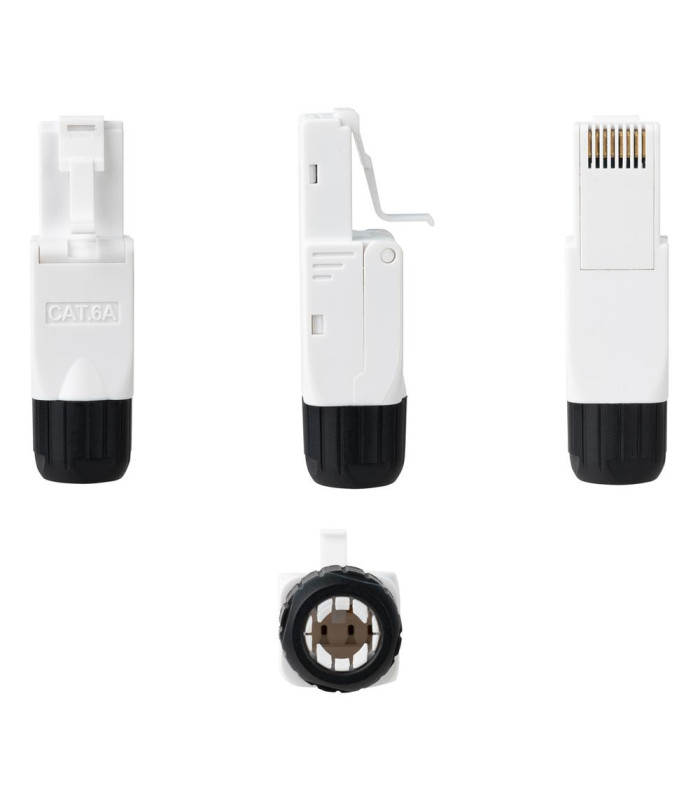 Conector rj45 nanocable utp cat.6a auto - crimpable (10 ud)