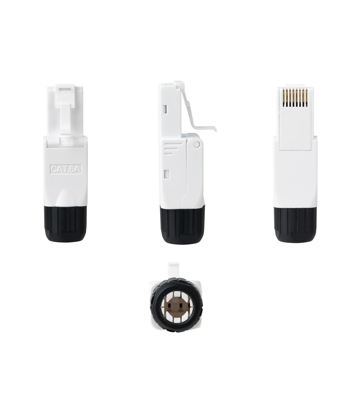 Conector rj45 nanocable utp cat.6a auto - crimpable (10 ud)