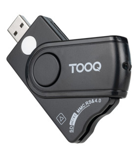 Lector tooq tarjetas inteligentes - dni electrónico - sim - sd - sf - usb - a - negro