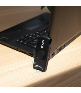 Lector tooq tarjetas inteligentes - dni electrónico - sim - sd - sf - usb - a - negro