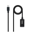 Cable prolongador nanocable con amplificador usb 3.0 usb - a - m - usb - a - h 5 m