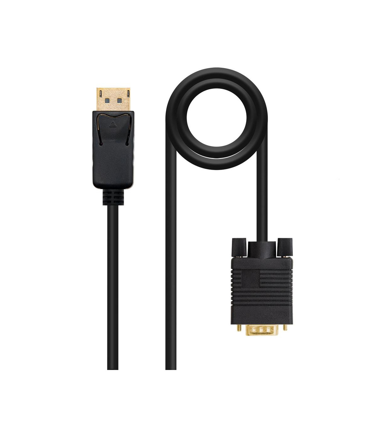 Cable conversor displayport a vga nanocable 5m macho - macho -  negro