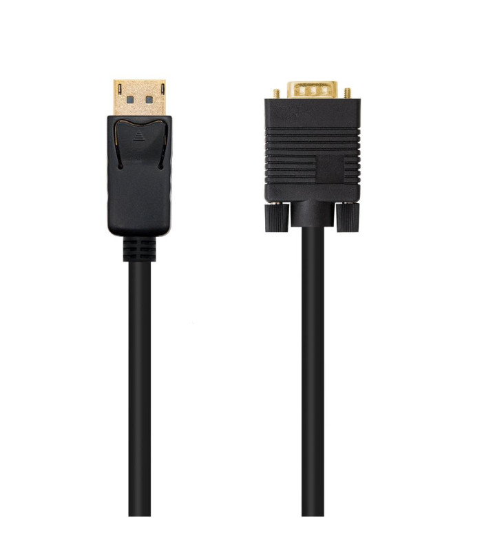 Cable conversor displayport a vga nanocable 5m macho - macho -  negro