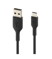 Cable usb tipo c a usb tipo a belkin 3m - macho - macho - negro