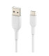 Cable usb tipo c a usb tipo a belkin 3m -  macho - macho -  blanco