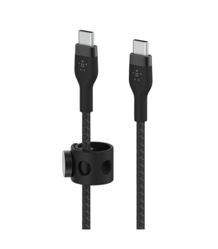 Cable usb tipo c belkin 2m -  macho - macho -  negro -  trenzado