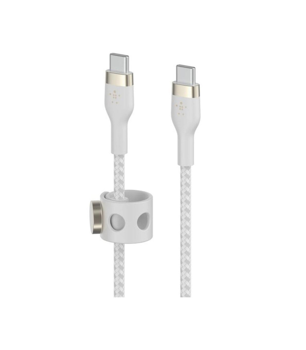 Cable usb tipo c belkin 3m -  macho - macho -  blanco -  trenzado