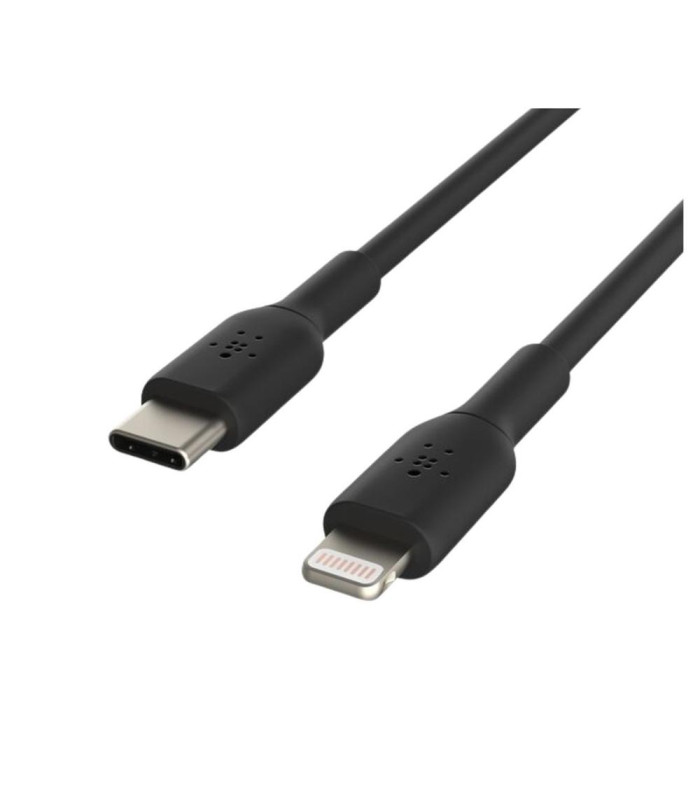 Cable lightning a usb tipo c belkin 2m -  macho - macho -  negro -  trenzado