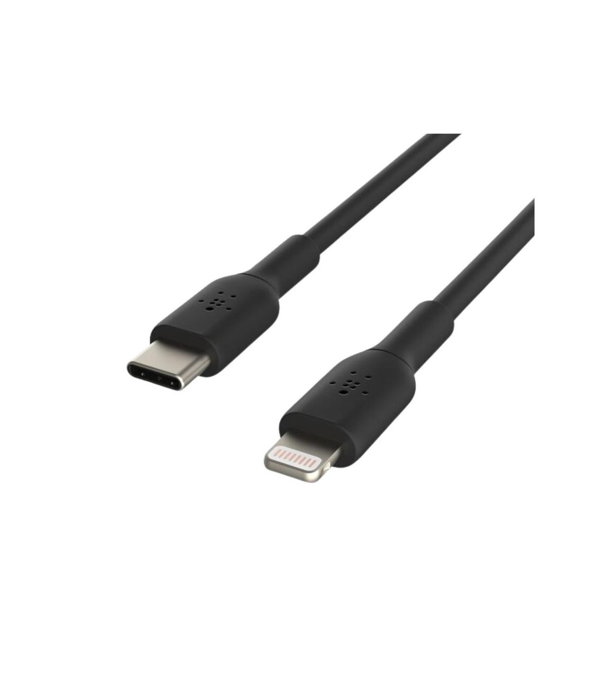 Cable lightning a usb tipo c belkin 2m -  macho - macho -  negro -  trenzado
