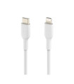 Cable lightning a usb tipo c belkin 2m - macho - macho - blanco - trenzado