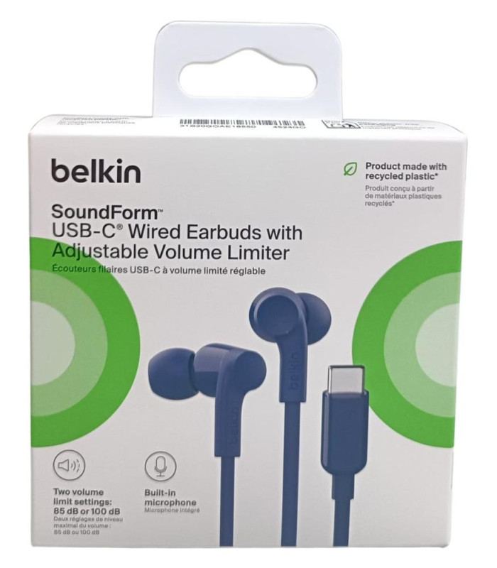 Auriculares belkin g3h0002hqblv2 azul
