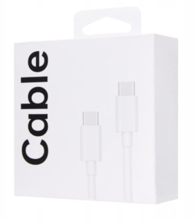 Cable usb tipo c oppo 1m - macho - macho - blanco