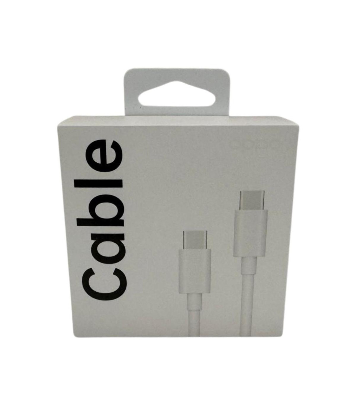 Cable usb tipo c oppo 1m -  macho - macho -  blanco