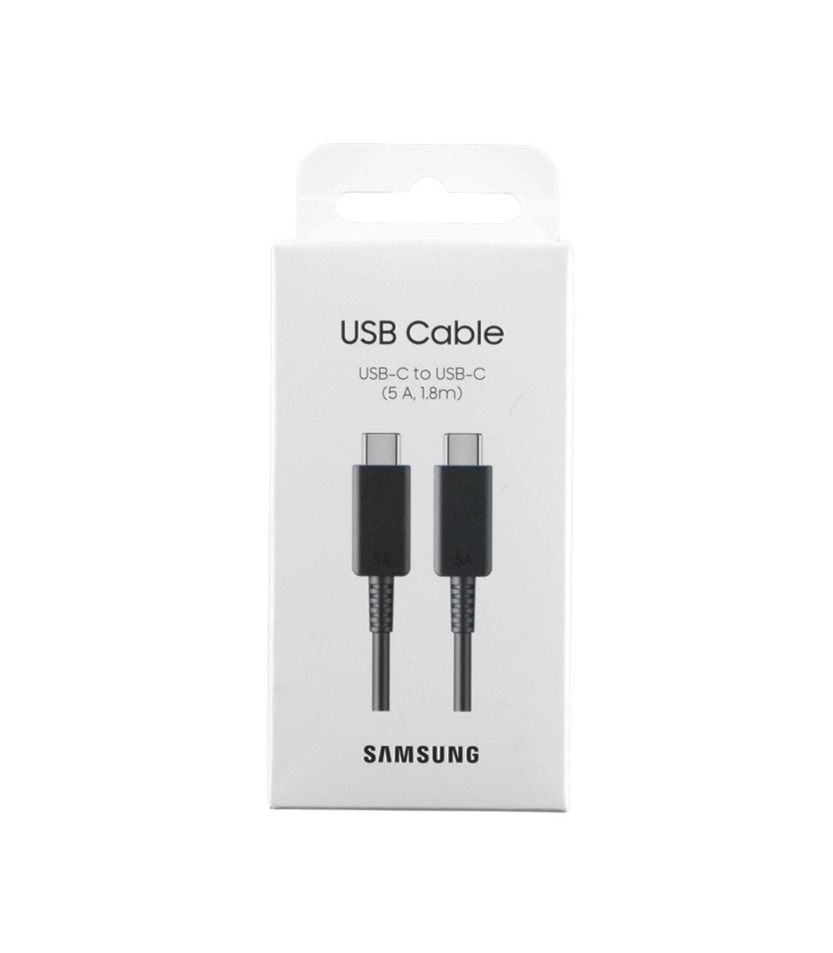Cable usb tipo c samsung 1.8m -  macho - macho -  negro