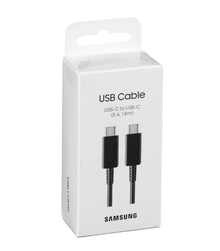 Cable usb tipo c samsung 1.8m -  macho - macho -  negro