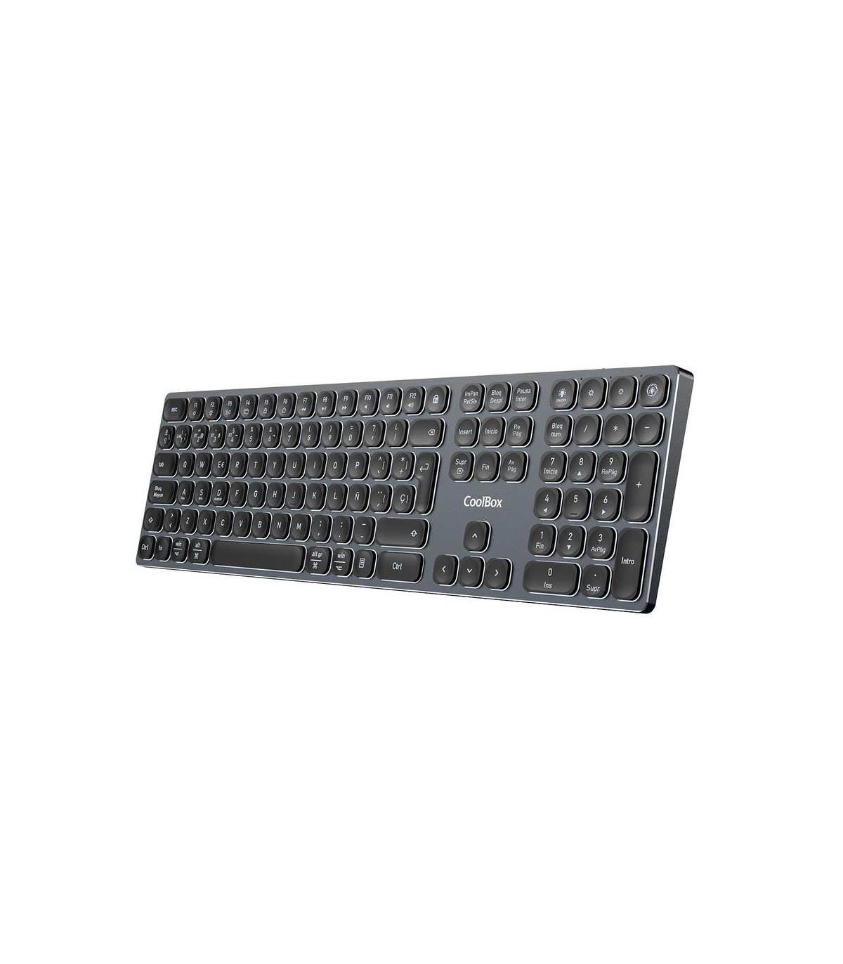 Teclado inalambrico retroiluminado coolbox moonlight key b431