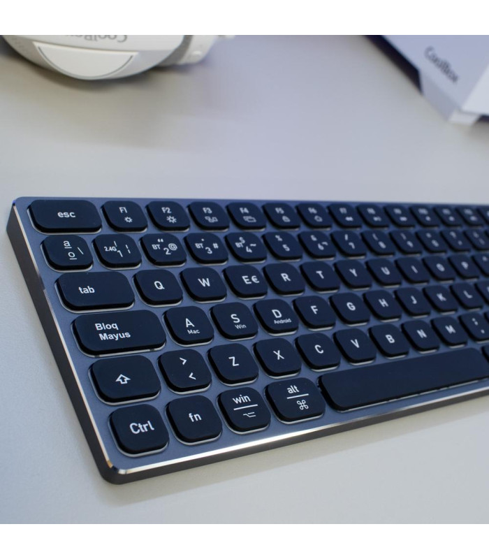 Teclado inalambrico retroiluminado coolbox moonlight key b431