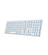 Teclado inalambrico retroiluminado coolbox moonlight key b431 plata blanco