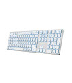 Teclado inalambrico retroiluminado coolbox moonlight key b431 plata blanco