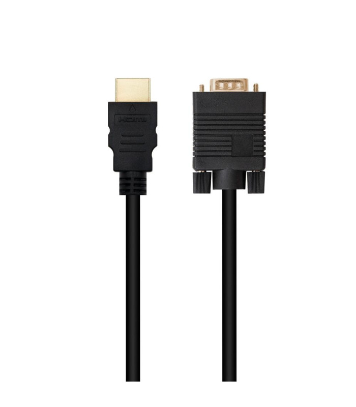 Cable conversor hdmi a vga nanocable 1.8 m - negro