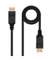 Cable displayport dp - m - dp - m nanocable negro 1.5 m