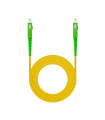 Cable de fibra optica nanocable sc - apc a sc - apc monomodo simplex lszh - amarillo - 3 m