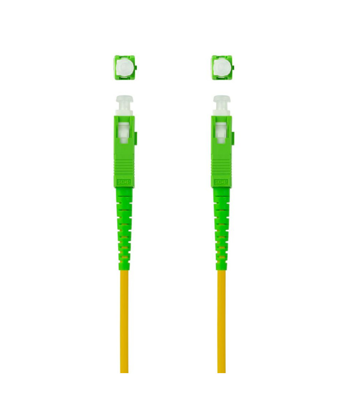 Cable de fibra optica nanocable sc - apc a sc - apc monomodo simplex lszh - amarillo - 3 m