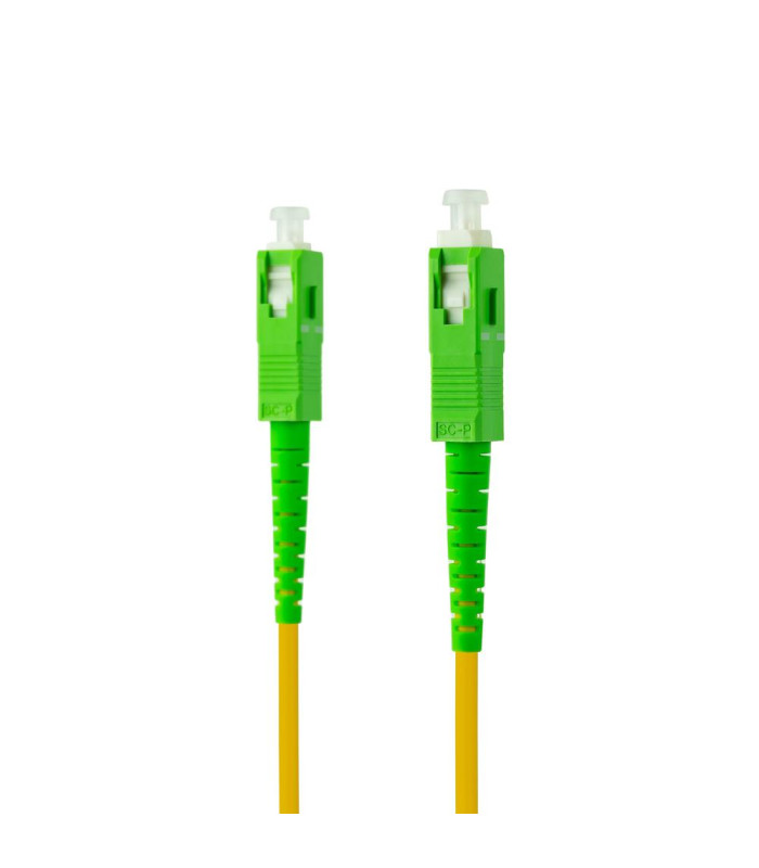 Cable de fibra optica nanocable sc - apc a sc - apc monomodo simplex lszh - amarillo - 3 m