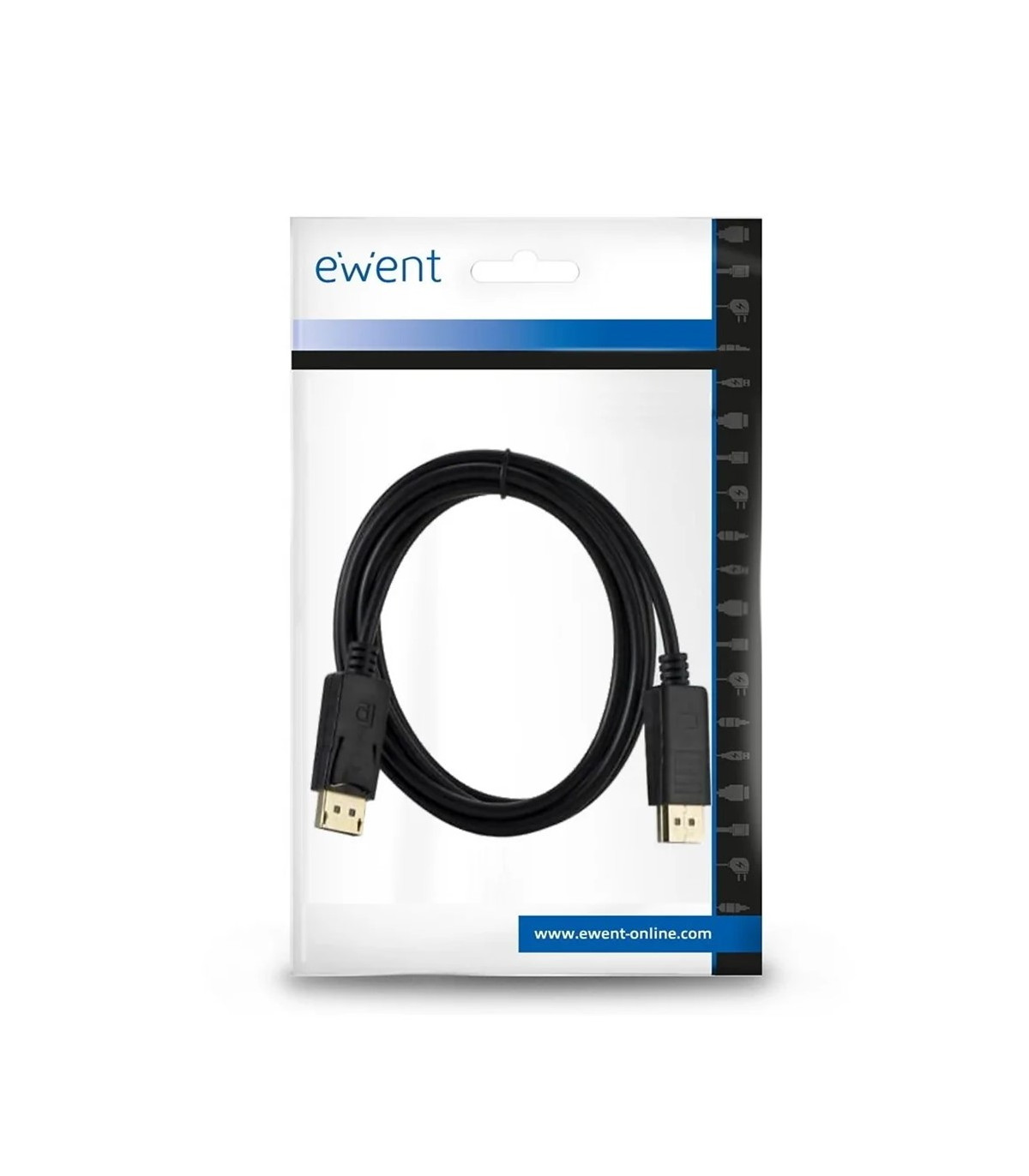 Cable ewent displayport v1.4 - 8k - 60hz - 3m