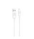 Cable qcharx athens usb a lightning 3a - 1 m - pvc blanco