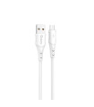 Cable qcharx lisbon usb a lightning 3a - 1 m - pvc blanco