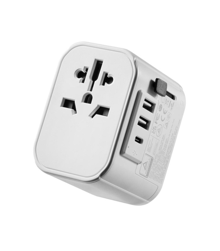 Enchufe universal viaje ewent ew1475 ue - usa - uk - aus - china 2 x usb - 1 x usb tipo c