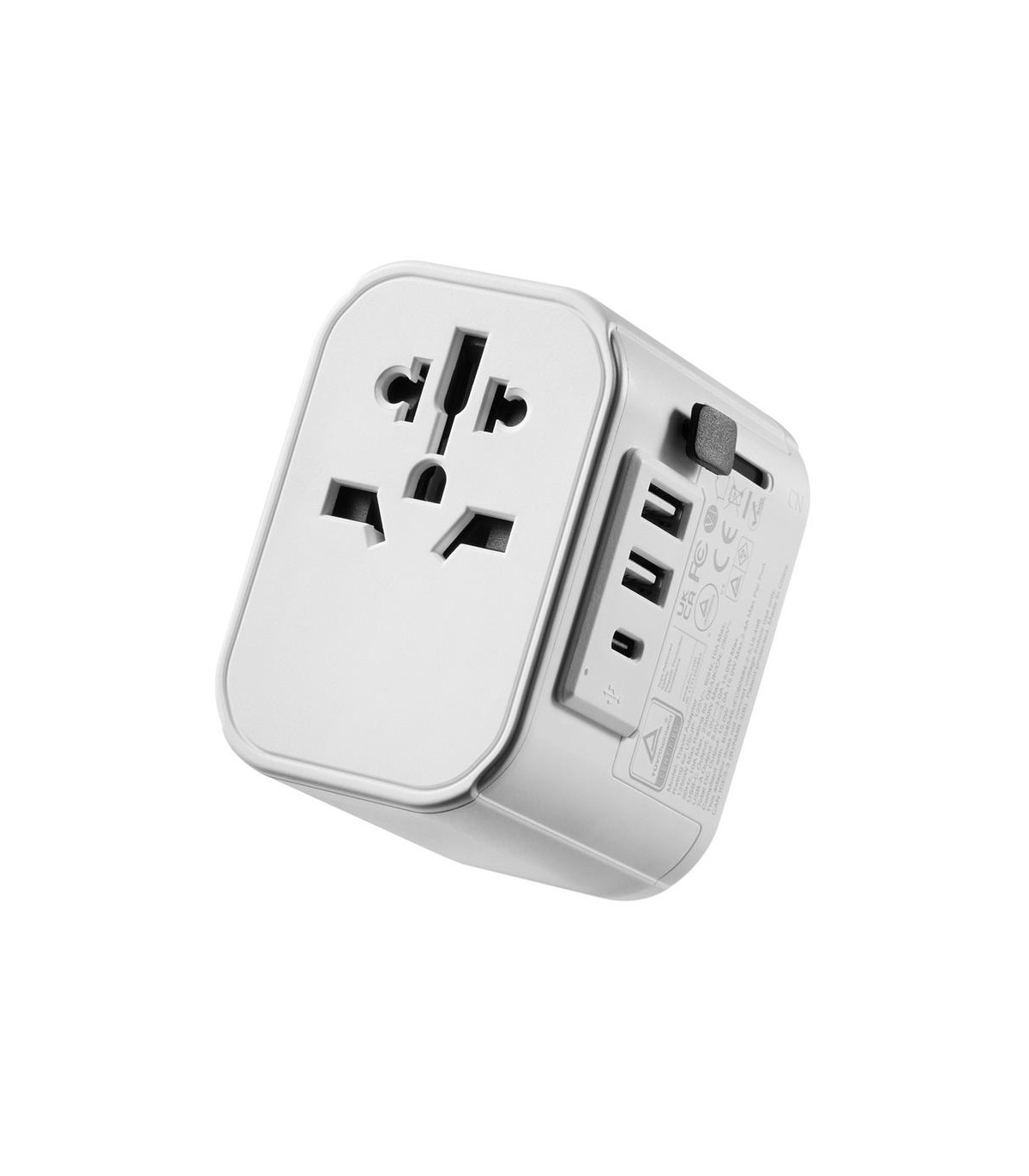 Enchufe universal viaje ewent ew1475 ue - usa - uk - aus - china 2 x usb - 1 x usb tipo c