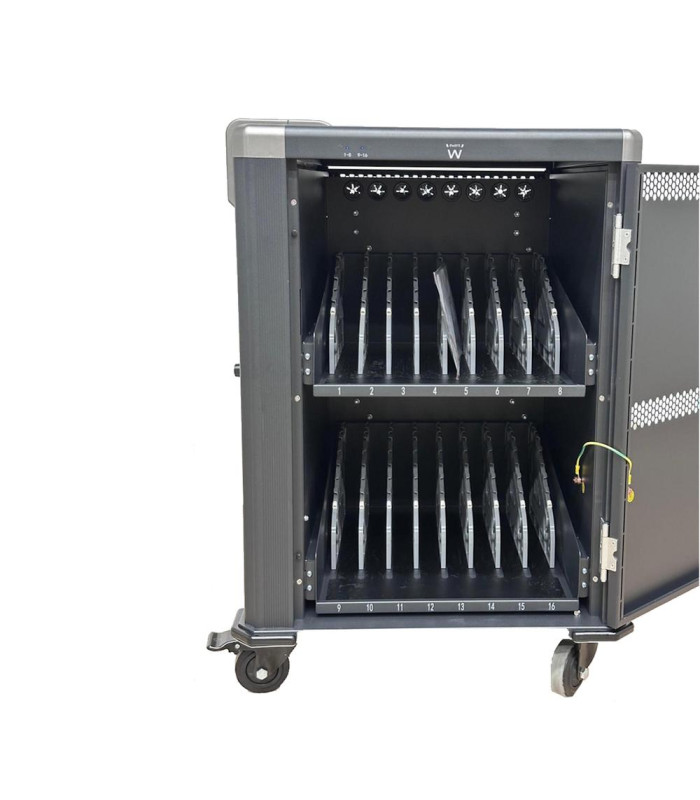 Armario carro de carga ewent ew1703 16 dispositivos