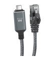 Cable red ewent latiguillo rj45 a usb tipo c ftp cat6 2m