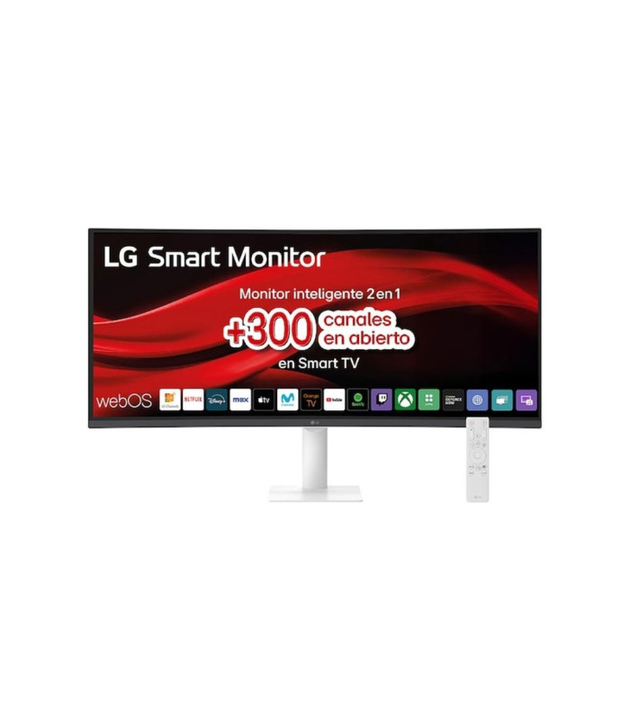 Monitor curvo smart 32 pulgadas lg 34u601sa - w wqhd 100hz