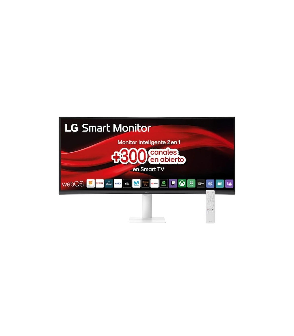 Monitor curvo smart 32 pulgadas lg 34u601sa - w wqhd 100hz