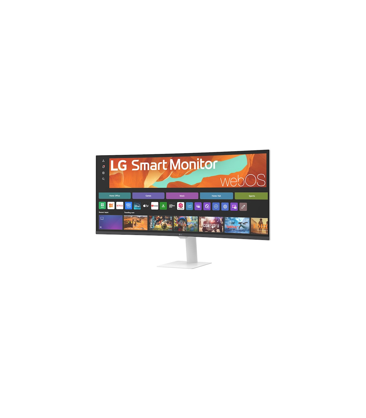 Monitor curvo smart 32 pulgadas lg 34u601sa - w wqhd 100hz
