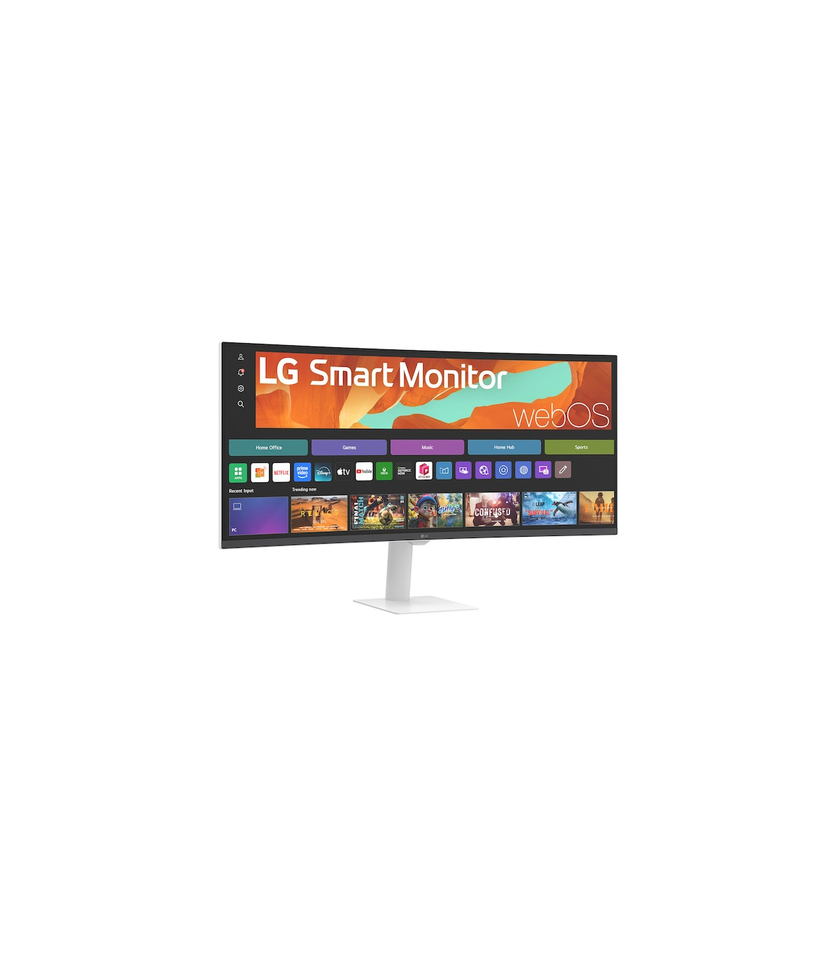 Monitor curvo smart 32 pulgadas lg 34u601sa - w wqhd 100hz