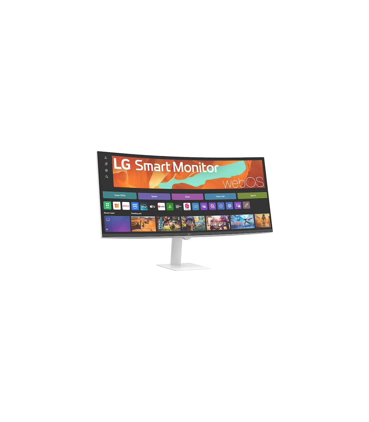 Monitor curvo smart 32 pulgadas lg 34u601sa - w wqhd 100hz