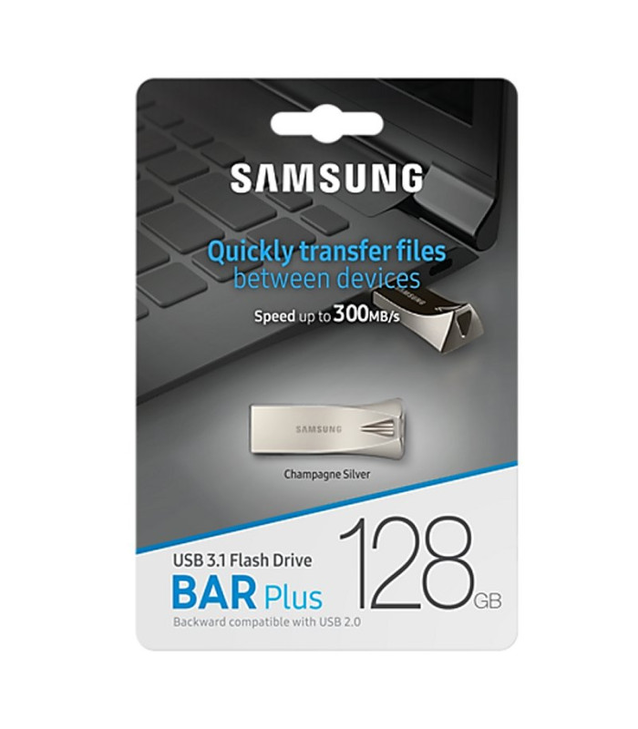 Samsung Bar Plus 128GB USB 3.1 Champaign Silver