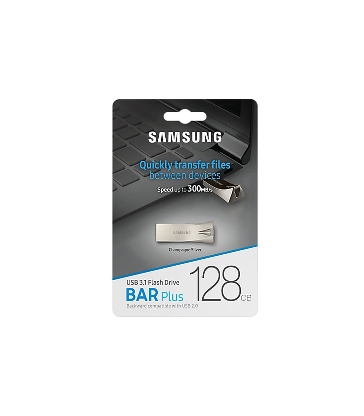 Samsung Bar Plus 128GB USB 3.1 Champaign Silver