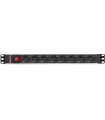 Regleta salicru para rack 19 pulgadas sps pdu 8 tomas shuko interruptor
