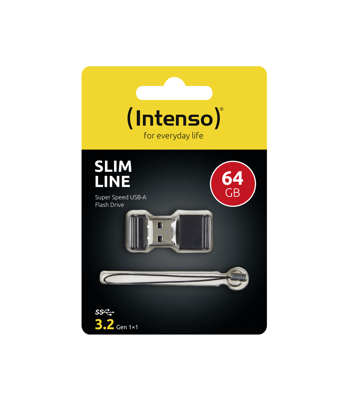 Memoria usb 3.2 intenso slim line 64gb
