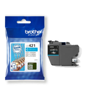 Cartucho tinta brother lc421c cian 200 paginas