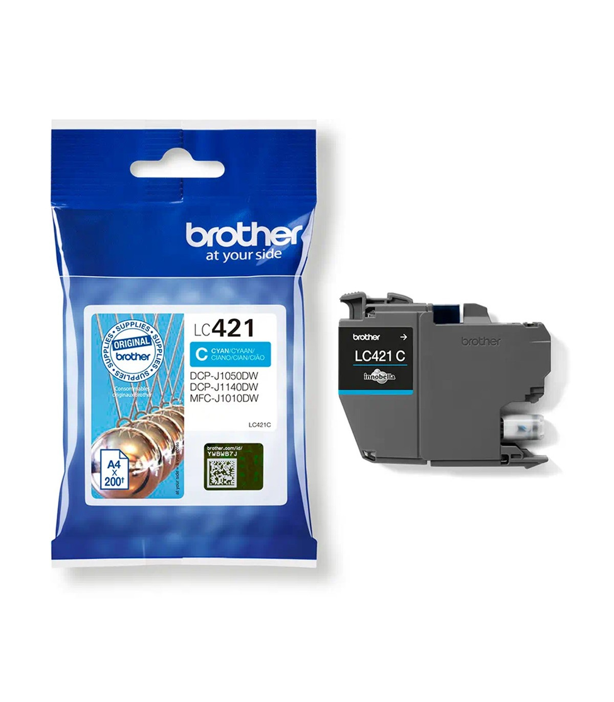 Cartucho tinta brother lc421c cian 200 paginas