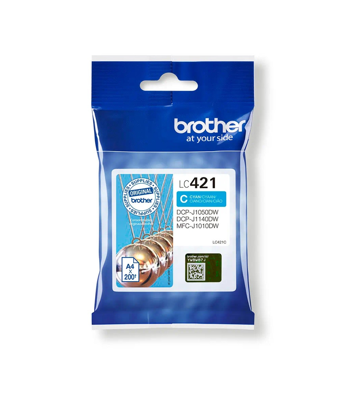 Cartucho tinta brother lc421c cian 200 paginas